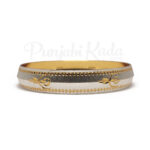 golden silver style punjabi designer kada