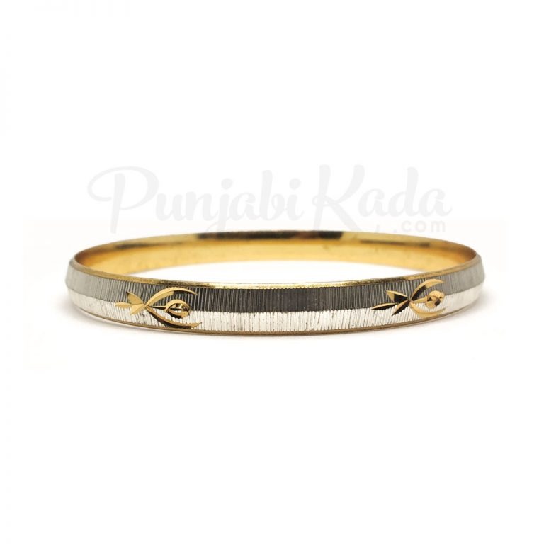 golden silver designer kada