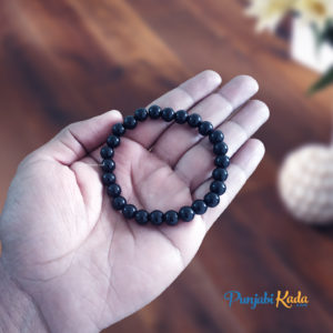 round black beads bracelet