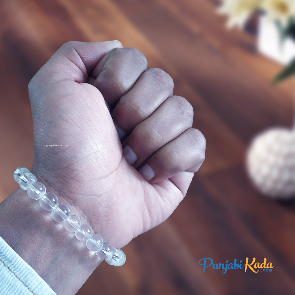 transparent pearl bracelet