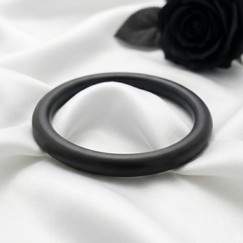 round-black-kada round black sarbloh kada